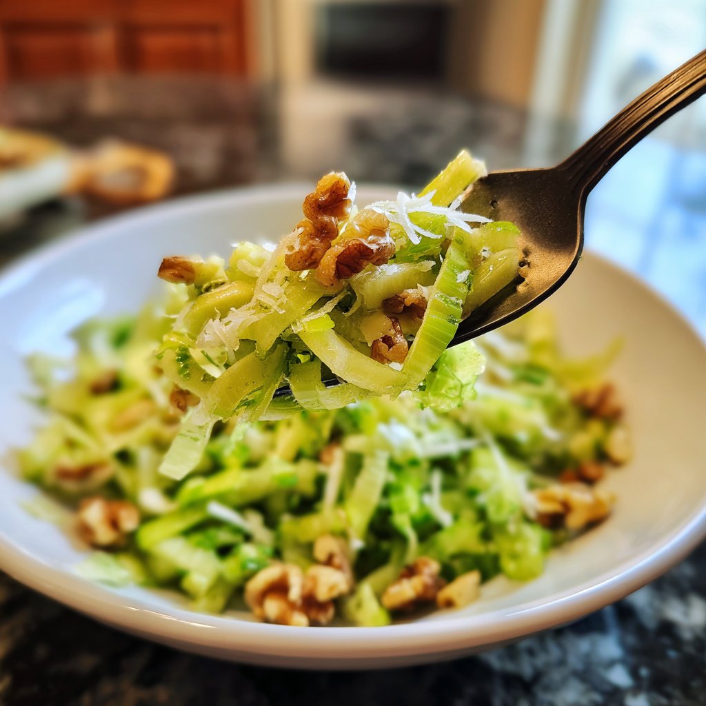 Celery Salad With Walnuts And Parmesan