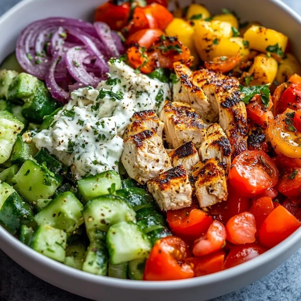 Greek Chicken Bowls