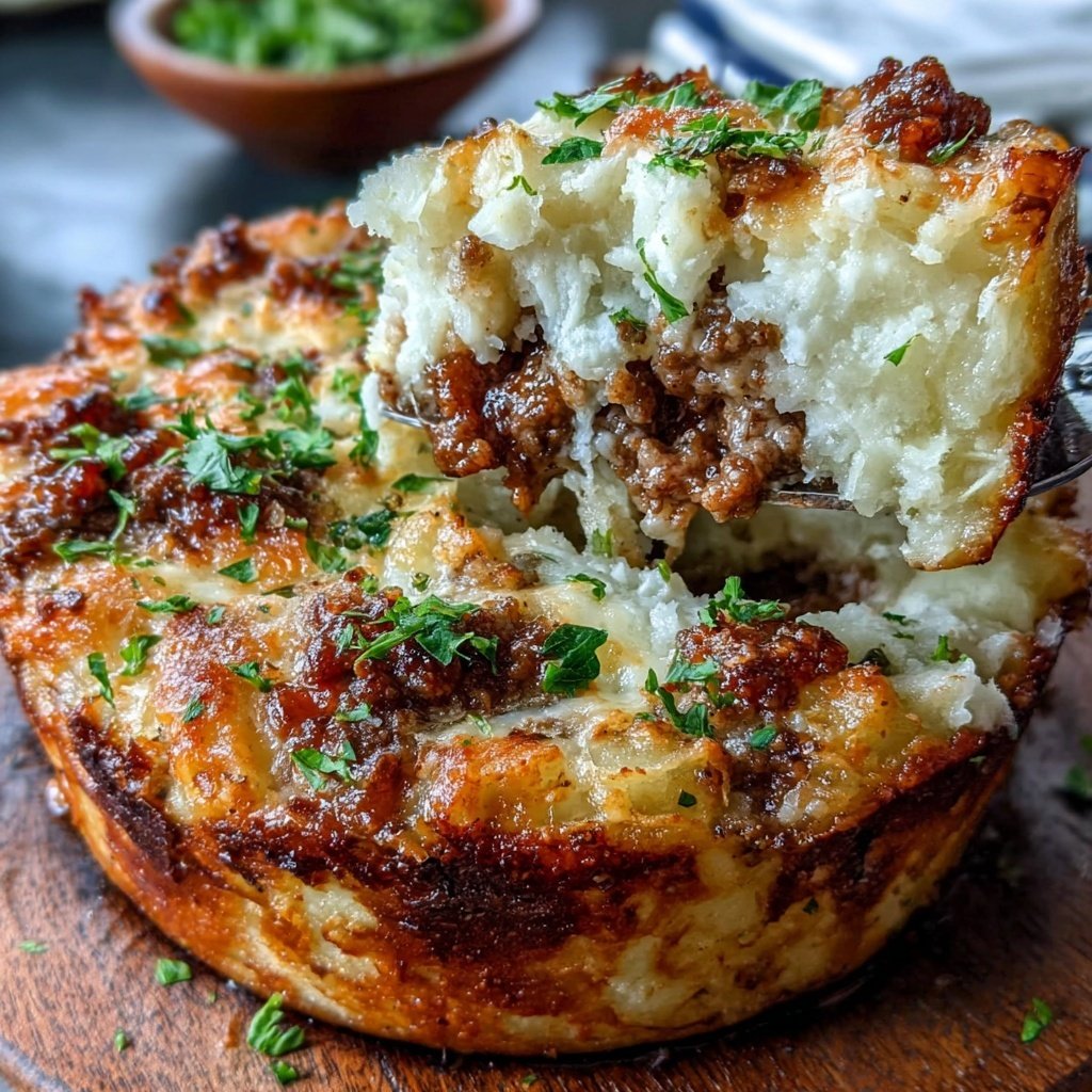 Hamburger Meat And Potato Casserole