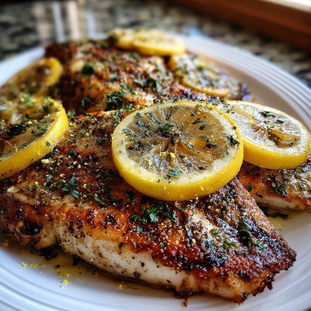 Healthy & Light Lemon Grilled Fish Plate