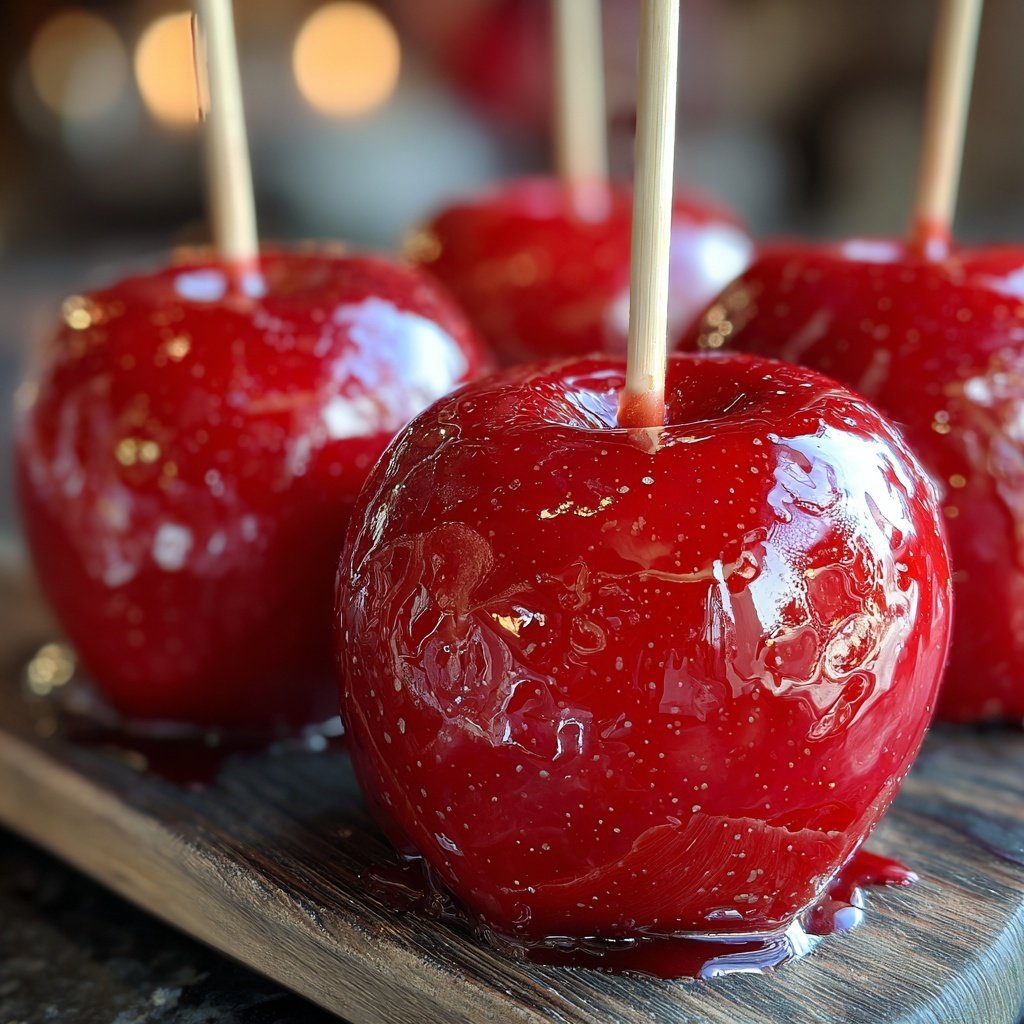 Red Glossy Candy Apples