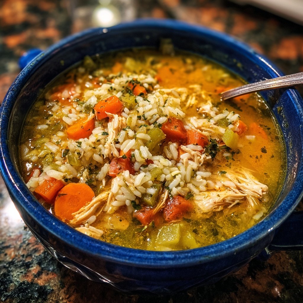 Chicken And Rice Weeknight Soup