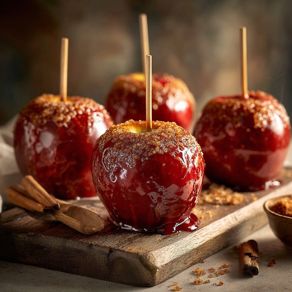 Cinnamon Glazed Candy Apples