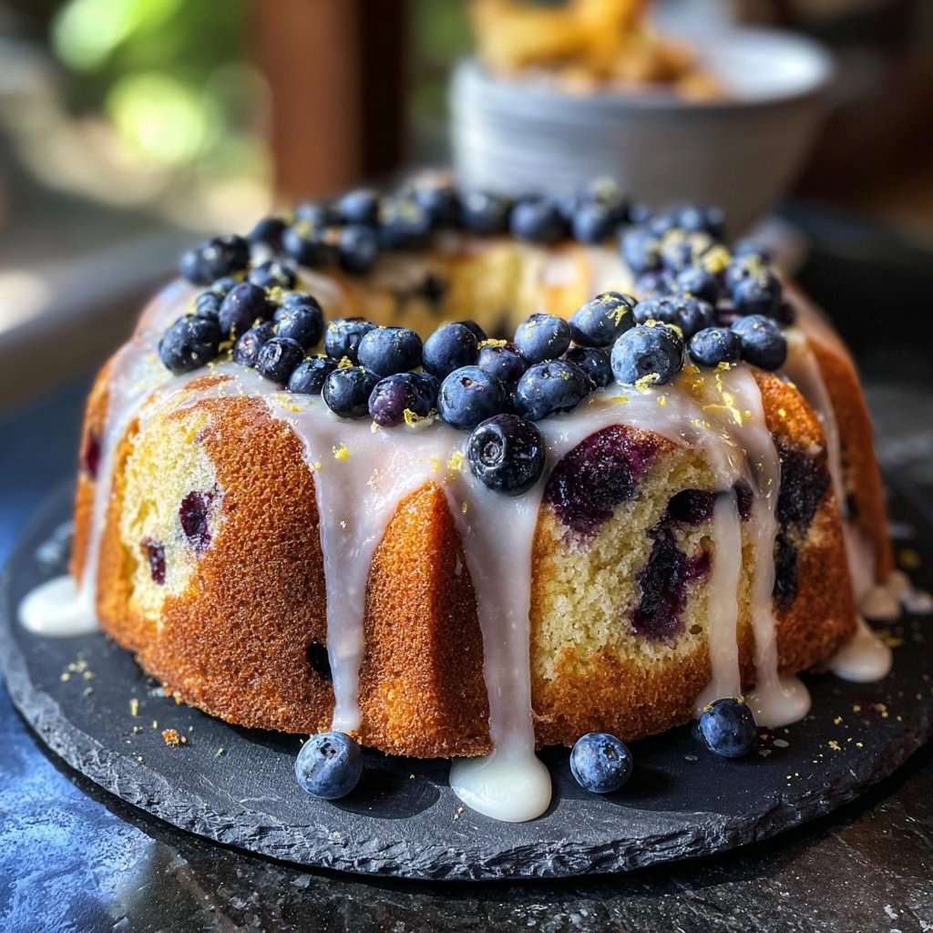 Lemon Blueberry Bundt Cake