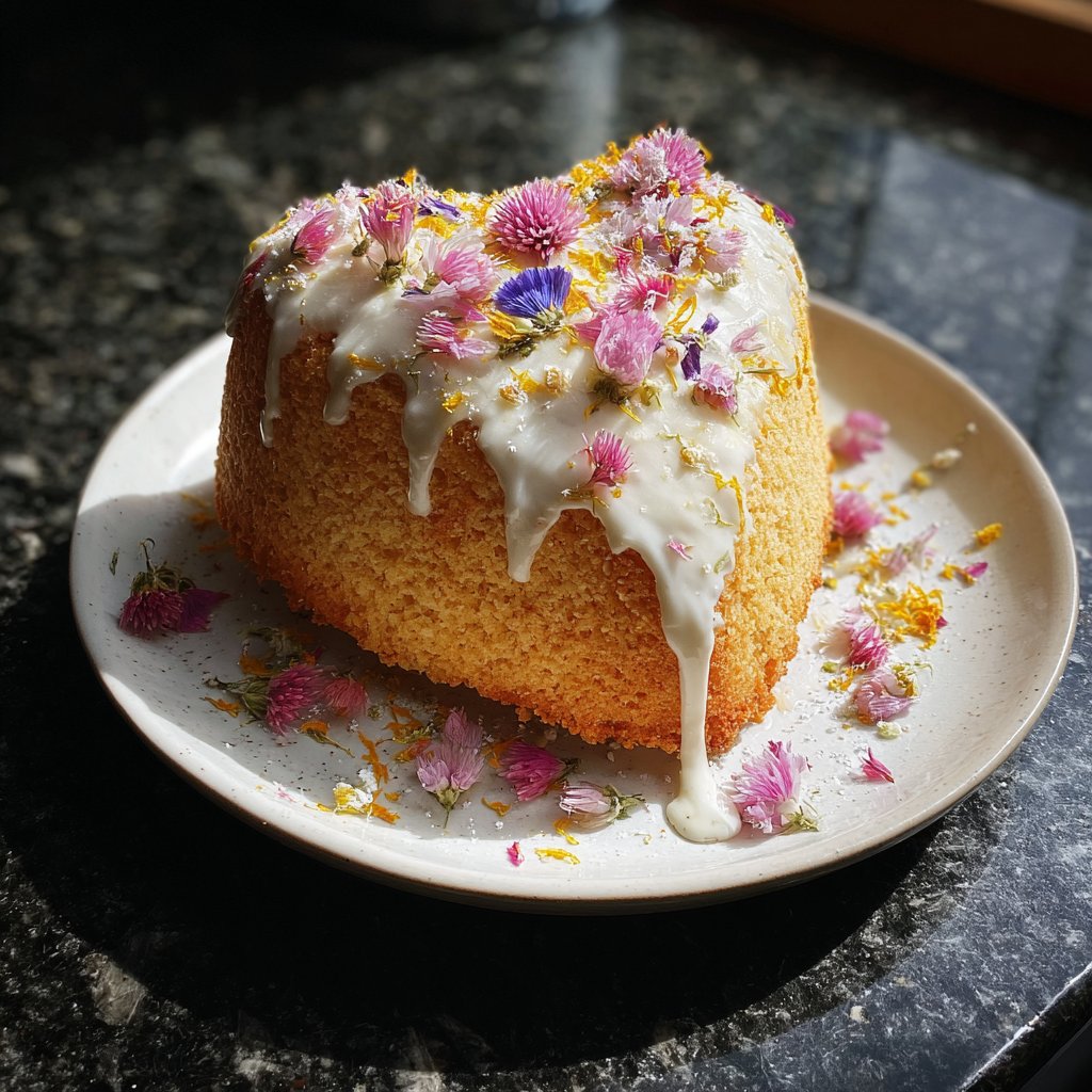 Mini Heart Cake with Honey Cream Filling