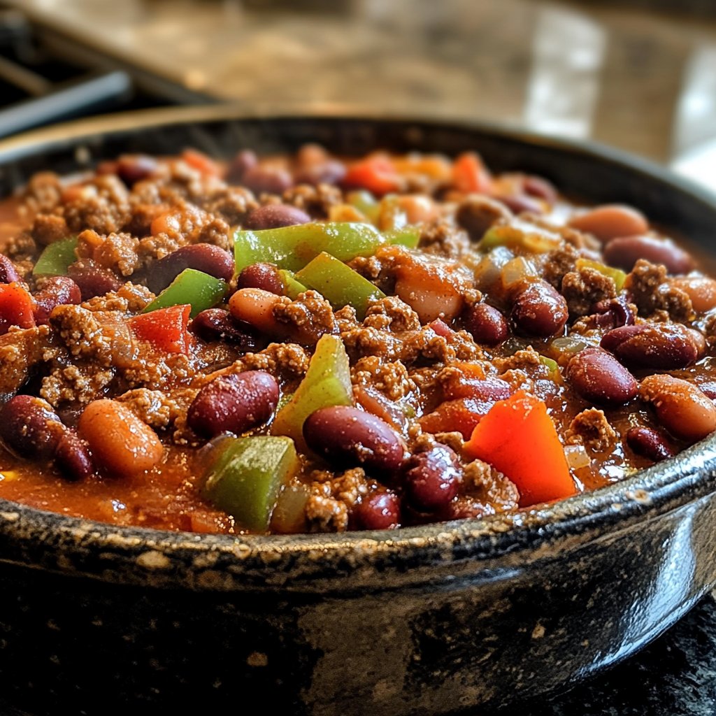 Ground Beef and Bean Chili