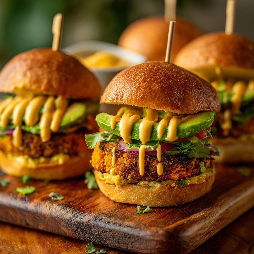 Sliders with Sweet Potato Patties