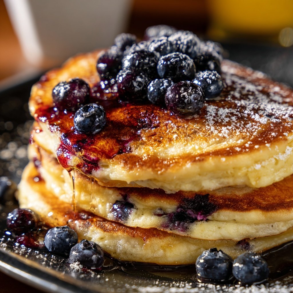 Lemon Blueberry Pancakes