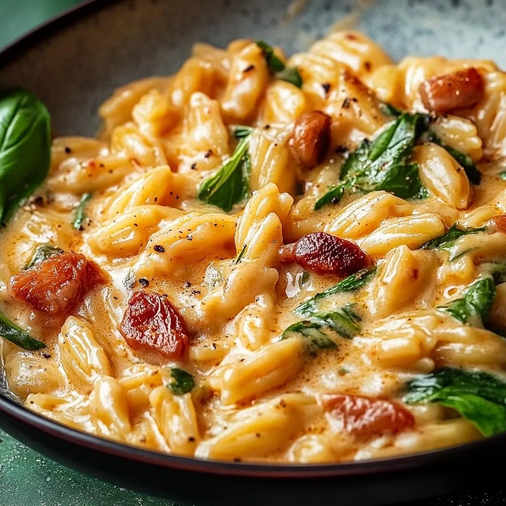 Creamy Tuscan Orzo